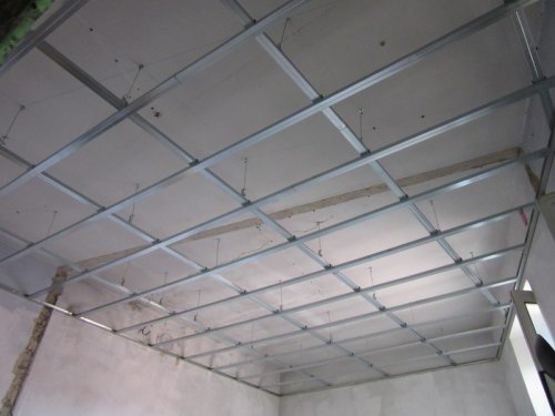 Cartongesso con isolamento controsoffitto