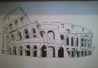 Disegno murale Colosseo